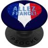 Ptera A Cool France Flag Proud French Fa Bandiera Francia Genial di Orgogliosi Tifosi Francesi Allez! PopSockets PopGrip Adesivo