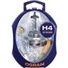 OSRAM Minibox H4 - 1 lampada di ricambio per proiettori +5 lampade ausiliarie +3 fusibili