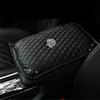 Riloer Copribracciolo per console centrale Cuscino per bracciolo per auto Cuscino per protezione con strass Pelle PU