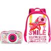 Nikon Kit Backpack Fotocamera Compatta Nikon Coolpix W150 Flower - Prodotto in Italiano