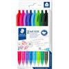 Staedtler Penna a sfera a scatto Staedtler Ball 4230 colori assortiti - punta 1 mm - fusto colori assortiti (conf. 10)