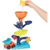 B. toys - Gufo sulle cascate - Set di giochi con acqua e sabbia - Ruota d'acqua per bambini e ragazzi - Giocattolo da spiaggia, piscina, bagno per bambini - 18 mesi +