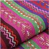 BrightGlow Tessuto in Cotone per Cucire con Motivo Etnico, Stoffa in Cotone Boho, Venduto al Metro, Fiori Esotici, Stoffa in Cotone e Lino, Stoffa Decorativa Retrò Multicolore per Cucire, Stoffa per