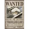 GB eye - Poster One Piece Wanted (WANTED Trafalgar Law)