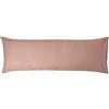HOMESCAPES Federa per cuscino in raso di cotone egiziano a 330 fili, 50 x 140 cm, colore: Beige tortora