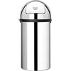 Brabantia Push Bin Pattumiera con Apertura a Spinta, 60 l, Inox Lucido
