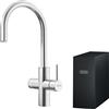FRANKE Miscelatore elettronico multifunzione Mythos Water Hub Sparkling inox Franke