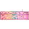 Deltaco GAM-021-RGB-P-DE Deltaco Gaming Tastatur USB, RGB, pink