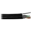 Planet Cavo PLANET FTP, con conduttori, 4 coppie, Cat5e, guaina esterna doppia in PE+PVC, cordone portante in acciaio, confezione da 305 metri