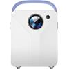 StarTech CY302 Smart Beamer - Mini proiettore Android - WiFi 6 e BT 5.0 - Supporta HD 600p, compatibile con 1080p - LED da 100 lumen ANSI - Dimensioni diagonali dell'immagine: 100-330 cm - HDMI, USB - Spina europea
