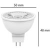 Bot Lighting S.r.l. Gu5.3 Mr16 Lampadina Faretto a led 12v Ac/dc 6,9w Luce Naturale 4000k 500lm bot