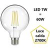 Bot Lighting S.r.l. Lampadina Globo led 7w Luce Calda 2700k 806 Lumen e27 Diametro 95mm bot Lighting