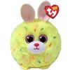 Ty Beanie Balls - Lemon il Coniglietto Pasquale con gli Occhioni Rosa Glitter, Animaletti di Peluche Morbidi e Tondi da Collezionare, 8 cm, T42554
