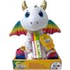 CRAYOLA - Colour Me, Peluche Colorabile con 3 Pennarelli, Draghetto, Attività Creativa e Regalo per Bambini, da 3 Anni, 213213