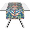 Excelsa La Via della Seta Runner da Tavola, 100% Cotone, Cm. 45 x 140, Decoro Orientale