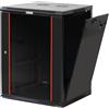 Techly Armadio Rack a muro 19'' 450mm 15u Nero