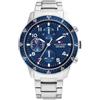 Tommy Hilfiger Orologio Analogico Multifunzione al Quarzo da Uomo con Cinturino in Acciaio Inossidabile Argentato - 1791949