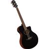 YAMAHA APX600M Chitarra Elettroacustica - Finitura Opaca, Corpo Sottile, Scala 25", Top in Massello, Pickup System65 con EQ e Accordatore - Smokey Black