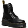 Dr. Martens 1460 Milled Smooth, Scarpe Stringate Basse Brogue Unisex-Adulto, Nero (Black Polished), 43