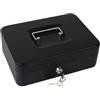 H HDWR Hardware for business HDWR HD-CB15 Cassetta portavalori con chiave, acciaio, inserto | Cassetta con 1 scomparto banconote e 2 monete, con serratura, per mercato e ufficio