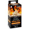 Helvet 80 Accensioni Fuoco Naturale per Camino e Stufetta a Legno - Prodotto 100% Ecologico in Legno e Cera Vegetale FSC - Combustione 10 Minuti