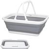 Aktive 52986 - Cestino pieghevole per campeggio e picnic | Cestino con maniglie, Cestino da picnic | Capacità 8,5 L | Materiale plastico e TPR | Accessori da campeggio