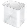 GIO'STYLE Contenitore Alimentare per Dispensa Rettangolare L | Bianco | 1,8L | Made in Italy | Coperchio Ermetico | Linea Con.Tengo