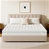 EGOHOME EGO HOME Coprimaterasso 120 x 200 cm, altezza 7 cm, con memory foam di taglio a 7 zone, certificato Öko-TEX, 120 x 200 cm, per letto a molle, materassi e divano-letto