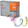 LEDVANCE Flex Audiotv 2M RGB LED Strip, bianco, 3.7 W, 50lm, ricevitore sonoro integrato, sensore di colore, durata di lunga durata, gruppo semplice, nessione USB, autoadesivo, protezione IP20