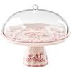 Guzzini - Alzata con campana in melamina Josephine 'Table Decor' (Rosa Polvere)