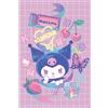 Pyramid International Sanrio (Kuromi - Mood) Maxi poster, arte da parete di alta qualità, 90 x 60 cm, licenza ufficiale