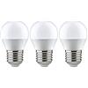 Paulmann 28579 Lampadina LED goccia 3 lampadine da 5,5 Watt opale lampadina a bulbo illuminazione 2700 K E27