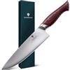 SANMEIHO Coltello da Chef Giapponese 20cm Affilatissimo, Coltello da Cucina