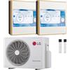 LG Condizionatore LG ARTCOOL Gallery LCD dual split 12000+12000 BTU inverter A+++ wifi unità esterna 5.3 kW MU3R19.U24A0/A12GA2N.EEU_2