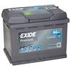 SMC Exide EA640 Batteria Dell'auto con Polo Positivo a Destra, 640A, 12V