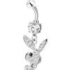 NovaNavel Piercing ombelico coniglietto in argento