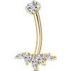 NovaNavel Piercing ombelico crystal in oro