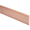 Battiscopa in legno impiallacciato rovere H 6 cm