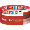 Tesa Nastro per Mascherature Excellent - Nastro adesivo da pittura in carta sottile per lavori di verniciatura - Per tutte le tinte, vernici e smalti - Uso interno - 50 m x 50 mm, Rosso