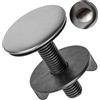 Your Day Mate Copriforo per rubinetto, 1 set, coperchio Ø 44 mm, filettatura Ø 55 x 11,5 mm, copertura in acciaio inox rosetta con guarnizione e dado, tappo per rubinetto, copriforo per dispenser di sapone