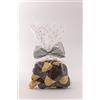 Italpak Buste Trasparenti, Sacchetti Trasparenti per Alimenti Pois, 50 pezzi (Oro, 15x25cm)