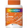 Massigen - C Gummy, 60 Caramelle da 3,3 g, Integratore Alimentare con Vitamina C, Vitamine Gommose per Bambini 4-14 Anni, Gusto Arancia, Ideale per Sistema Immunitario e Nervoso