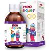 NEO PEQUES | Propoli più Sciroppo per bambini 150ml | Migliora i Sintomi del Raffreddore e Rafforza le Difese | A base di Propoli, Polline, Estratti Vegetali e Oligoelementi | Aroma di Miele e Limone