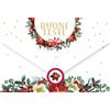 LINA OFFICINE GRAFICHE CREATIVE biglietto auguri natale italiano formato 16 x 11 portasoldi regalo natalizio 96-909