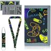 JOZMMZEOOA Portafoglio per Bambini,Trifold Portafogli Portafoglio Uomo Piccolo Pieghevole Wallet Portamonete Bambino con 2 Cinghie Collo,per Riporre Paghetta Biglietti Dell'Autobus Carte(Nero)