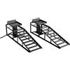 HOMCOM 2 Rampe Idrauliche per Auto, Portata 3T, Altezza 23-32.5cm, Nero | Aosom Italy