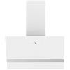 Respekta Hera CH24160W-20 - Cappa aspirante obliqua, 60 cm, classe di efficienza energetica A++, motore brushless, 9 livelli di potenza, controllo touch, illuminazione a LED, scarico e ricircolo
