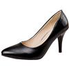CHICMARK Scarpe da donna eleganti décolleté a punta svasata slip-on per lavoro & Incontri, Nero , 34 EU