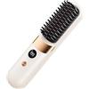 Generic Spazzola per capelli senza fili, ricaricabile con 4 impostazioni di temperatura, spazzola lisciante per capelli riscaldata, per casa, viaggi, università, dormitorio, vacanze, donne, mogli, familiari e