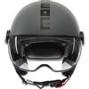 MOMO DESIGN Casco moto scooter jet FGTR CLASSIC Mono E2206 Grigio opaco / nero MOMO DESIGN